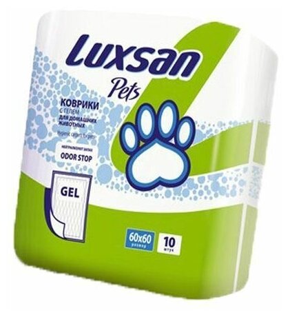 LUXSAN Premium GEL коврик 60*60см для животных 10шт/уп