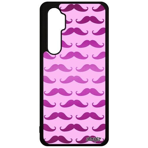 фото Модный чехол на смартфон // xiaomi mi note 10 lite // "усы" дизайн мистер, utaupia, розовый