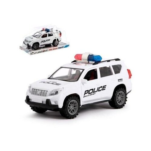 Машина инерционная Полицейский джип 3574456 . робот полицейский джип коробка