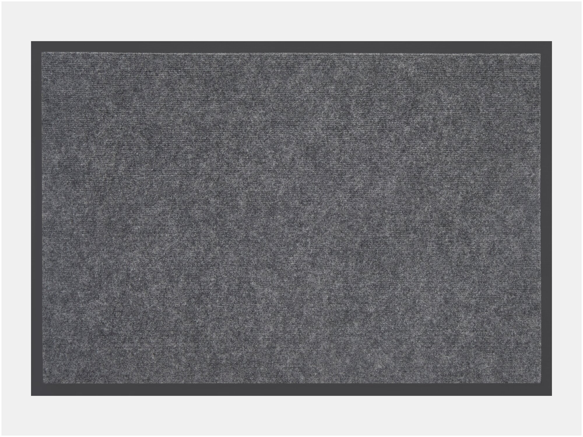 Коврик придверный влаговпитывающий грязезащитный SilkWay 60х90 см серый - фотография № 1
