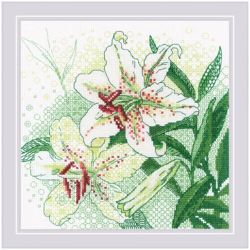 фото Набор для вышивания риолис 1915 белые лилии