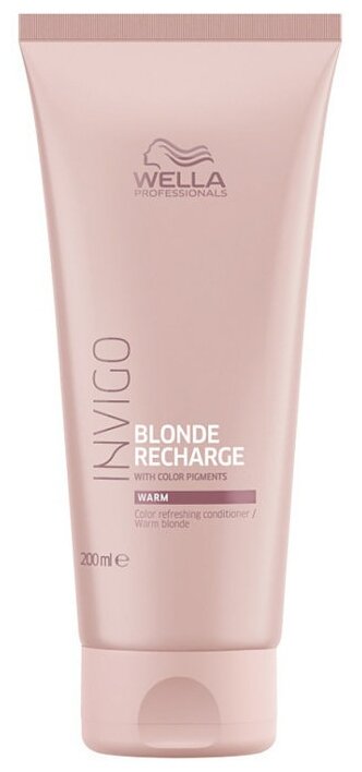 Wella Professionals бальзам-уход оттеночный Invigo Blonde Recharge для теплых светлых оттенков, 200 мл