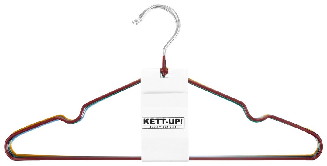 Набор вешалок (10 штук) KETT-UP практик HOME, KU305, разноцветный - фотография № 6