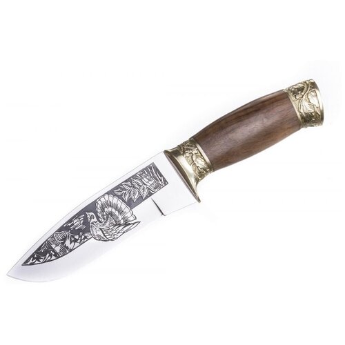 фото Нож глухарь художественно-оформленный латунь кизляр