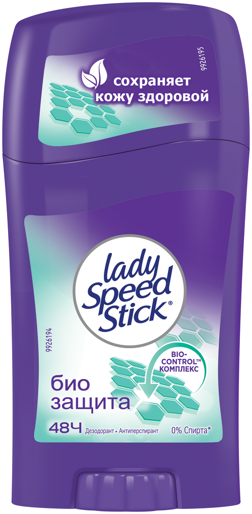 Lady Speed Stick Дезодорант-антиперспирант Био Защита, стик, флакон, 50 мл, 45 г