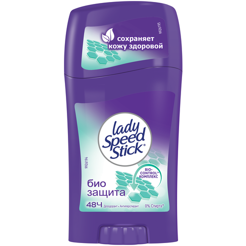 Lady Speed Stick Дезодорант-антиперспирант Био Защита, стик, флакон, 50 мл, 45 г дезодорант lady speed stick цветущий сад 45 г