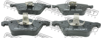 Дисковые тормозные колодки передние FEBEST 2701-XC90F16 для Volvo S60, Volvo V70, Volvo XC70, Volvo S80 (4 шт.)