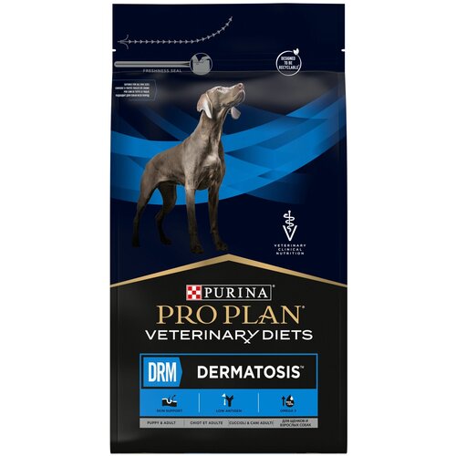 Корм Purina Pro Plan Veterinaty Diets DRM для собак при дерматозах и аллергии 1.5 кг