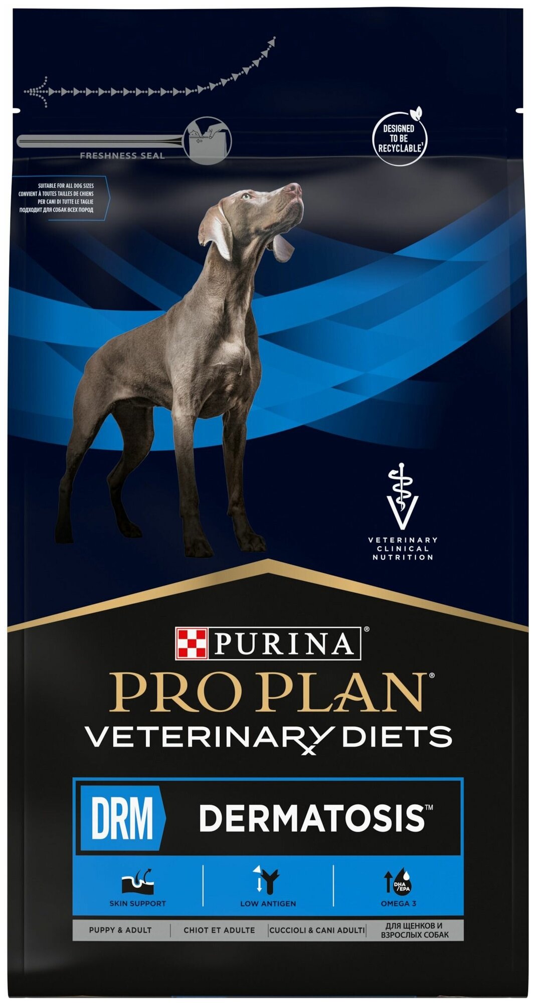 Pro Plan Veterinary Diets DRM Dermatosis корм для собак при дерматозах (Диетический, 1,5 кг.) Purina Pro Plan Veterinary Diets - фото №1