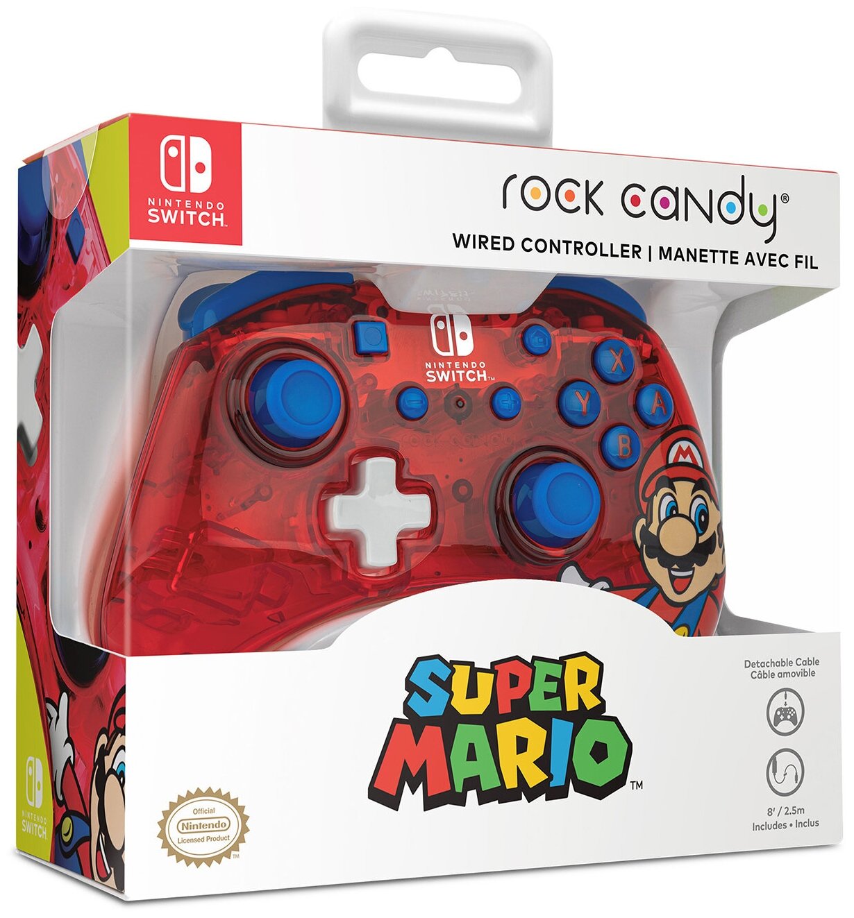 Аксессуар Nintendo Switch: Проводной контроллер Rock Candy Mario