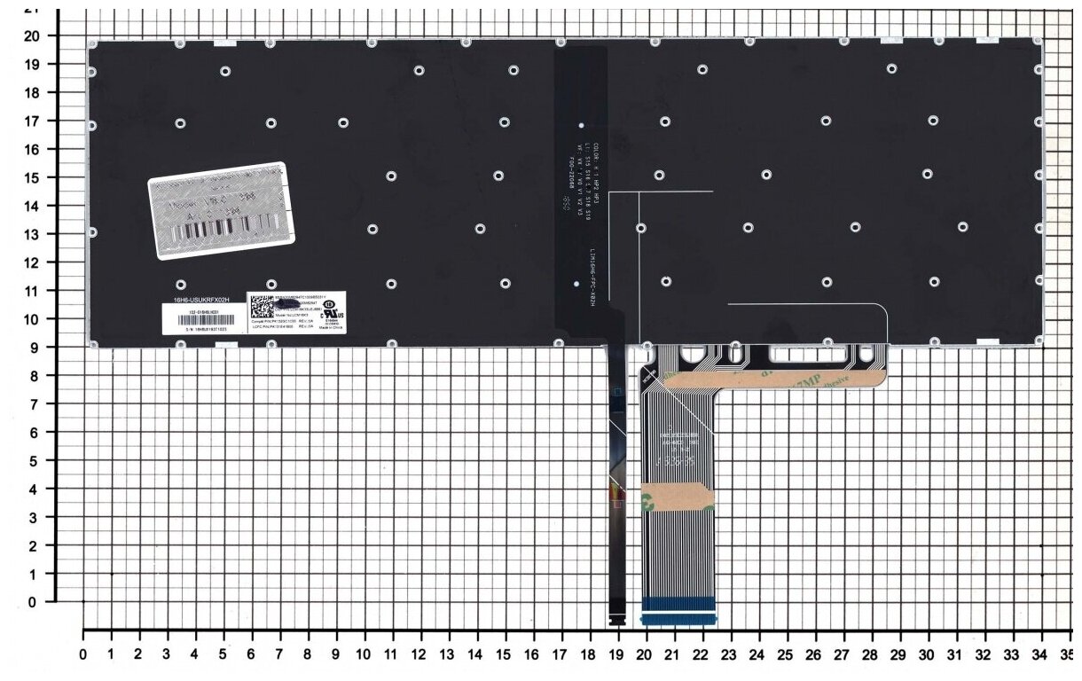 Клавиатура для ноутбука Lenovo IdeaPad S340-15IML черная с подсветкой