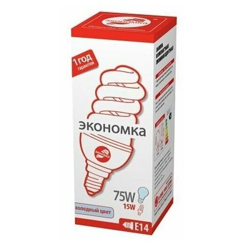 Лампа энсб E14 экономка 15w 230v SPC холодный