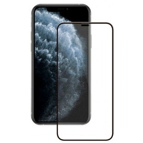 Защитное стекло 2,5D Full Glue для Apple iPhone 13 mini (2021), 0.3 мм, черная рамка, Deppa 62786 защитное стекло deppa 2 5d full glue iphone 15 pro черная рамка 2 шт