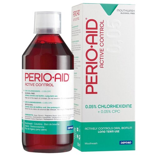 Купить Ополаскиватель Perio-Aid Active Control с хлоргексидином 0, 05%, 500 мл, Perio·aid