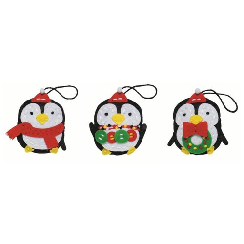 фото 933-24 набор для шитья из фетра: новогодние украшения pinguin 5,5*7,5см, kleiber