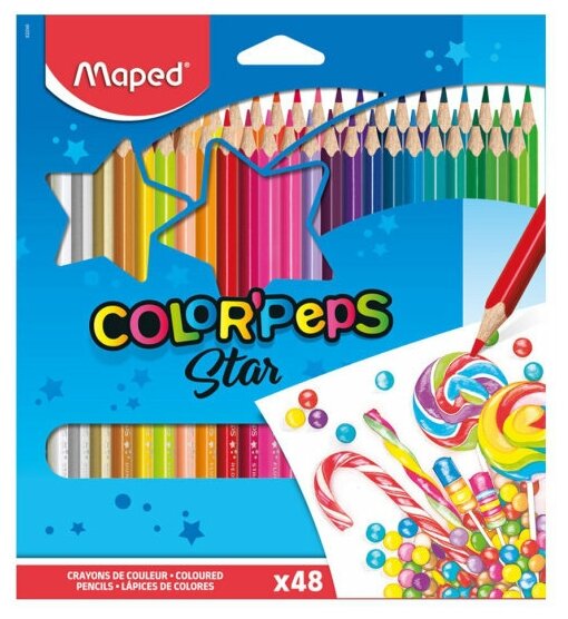 Maped Цветные карандаши Color Pep's 48 цветов (832048)