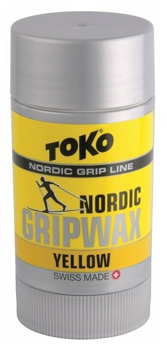 Мазь держания TOKO Nordic Grip Wax Yellow (0°С -2°С) 25 г.