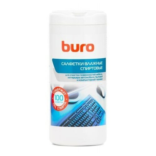 Buro Салфетки BU-AN32 антибактериальные 100лист. спиртовые 1429366 салфетки buro антибактериальные спиртовые 100 штук в упаковке