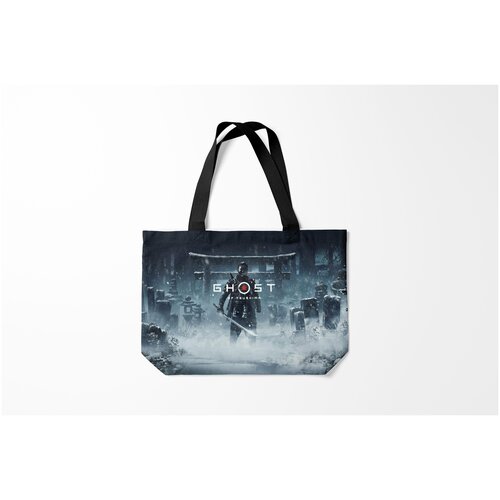 фото Сумка-шоппер / 46х35 см / геймерам / разные игры ghost of tsushim. burnettie