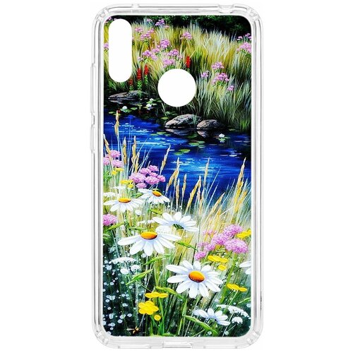 фото Чехол на huawei y7 2019 kruche print ромашки у ручья / чехол для huawei / чехол с рисунком / чехол с принтом / чехол для хонор / чехол для хуавей / бампер на хуавей / чехол накладка для хонор / противоударная накладка для honor huawei / защита для honor / защита на huawei / cиликоновый чехол для huawei honor / пластиковый чехол на huawei / защитный чехол для honor / чехольчик / защита телефона / ударопрочный чехол кruче,kruche