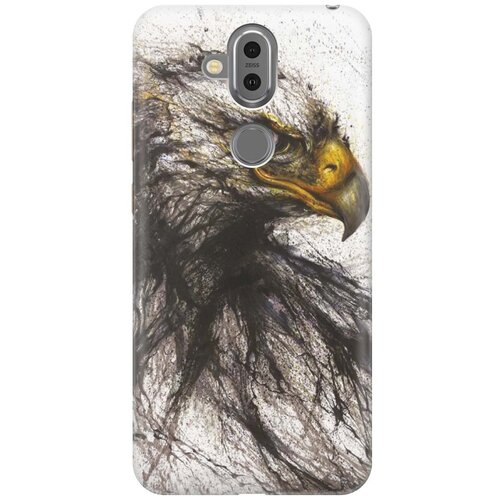 фото Re:pa накладка transparent для nokia 8.1 с принтом "ястреб"