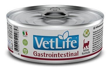 Корм Farmina Vet Life Gastrointestinal (паштет) для кошек при заболеваниях ЖКТ, 85 г x 12 шт - фотография № 7