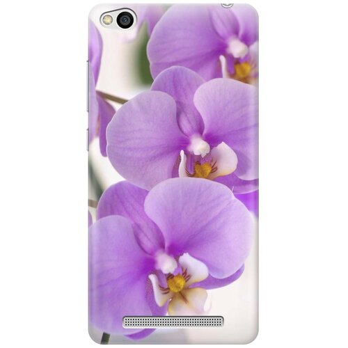 фото Силиконовый чехол на xiaomi redmi 3 / сяоми редми 3 с принтом "сиреневые орхидеи" gosso