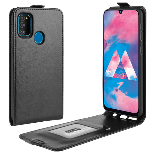 фото Чехол- флип mypads для samsung galaxy m30s вертикальный откидной черный