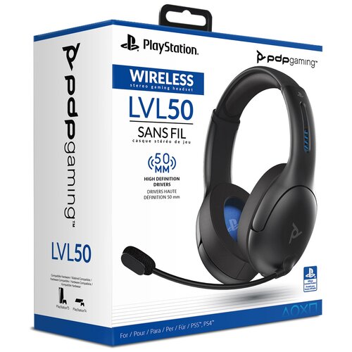 Беспроводная гарнитура PDP Gaming для PS4/PS5 LVL50 Black