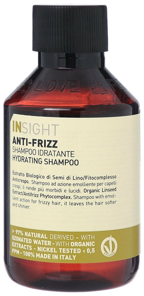 Insight Anti-Frizz разглаживающий шампунь для непослушных волос ,100 мл