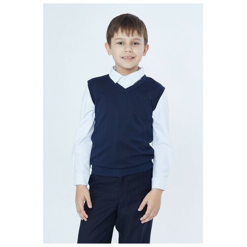 фото Школьный жилет модные ангелочки, размер 42, синий