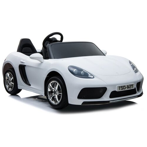 RiverToys Автомобиль Porsche Cayman T911TT, белый стекло фары левое для детского электромобиля porshe cayman t911tt ysa 021