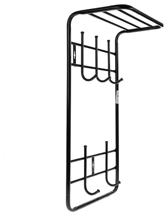 Вешалка NIKA настенная черный 410х255х745мм, ВПТ5/Ч - фотография № 1