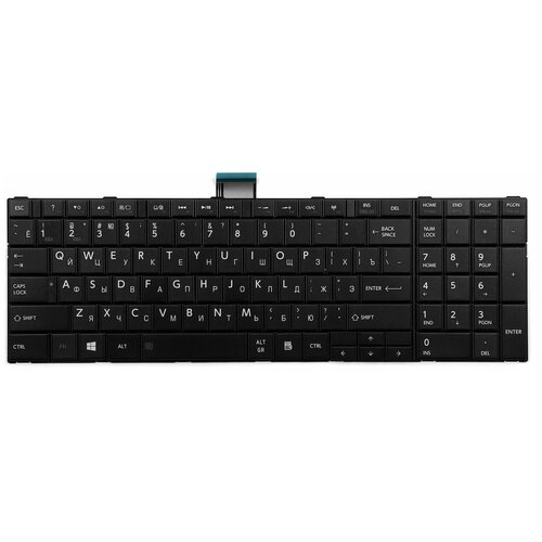 Клавиатура для ноутбука Toshiba Satellite C850 C870 C875 черная 96000₽