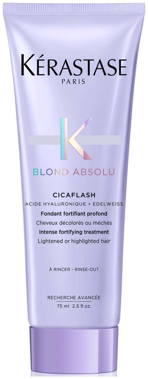 Kerastase Blond Absolue Cicaflash Молочко-уход для восстановления осветленных волос, 75 мл Travel Size