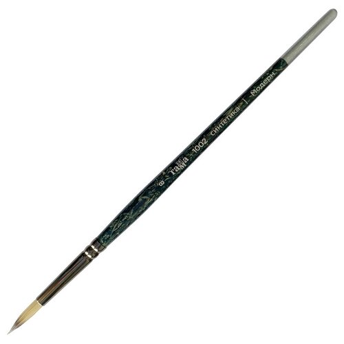 набор кистей гамма модерн синтетика 4 круглая короткая ручка 6 шт 4 6 шт мрамор Набор кистей ГАММА Модерн синтетика, круглая, короткая ручка, №8, 6 шт., блистер, черный..