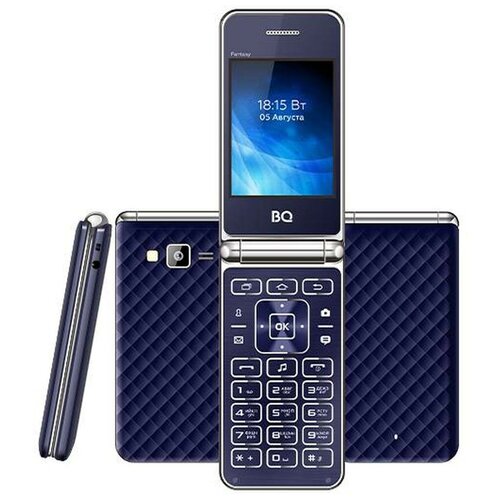 Телефон BQ 2840 Fantasy, 2 SIM, синий телефон bq 2840 fantasy dark blue