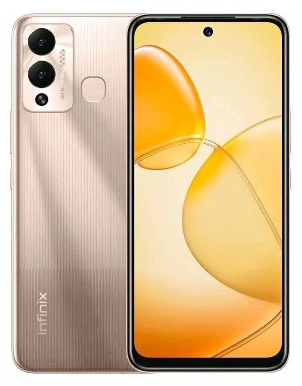 Смартфон Infinix HOT 12 PLAY 4/64 ГБ, Dual nano SIM, золотистый