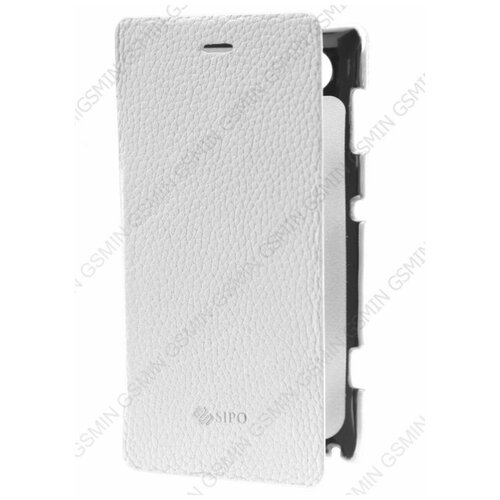 Кожаный чехол для Sony Xperia L / S36h / C2104 Sipo Premium Leather Case "Book Type" - H-Series (Белый)