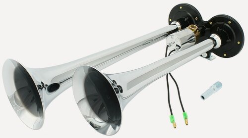 Изображение товара Сигнал двухрожковый 24V (хром, L-350мм)