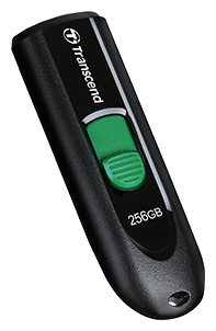Флешка Transcend JetFlash 790C 256 GB, черный/зеленый