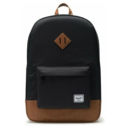 фото Рюкзак herschel heritage black/tan synthetic leather 21,5l