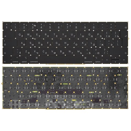 Клавиатура для ноутбука Apple MacBook Pro 15 A1990 черная с подсветкой V1 11850₽
