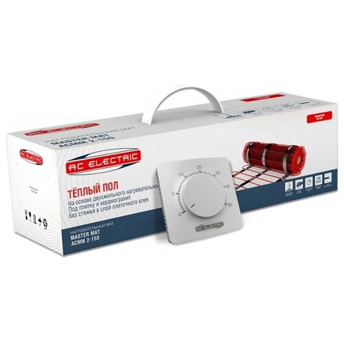 Нагревательный мат AC ELECTRIC ACМM 2-150-4 с терморегулятором 5560₽