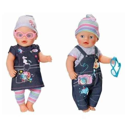 Игрушка BABY born Одежда Джинсовая в ассортименте 822-210 одежда для куклы zapf creation baby born 830 161