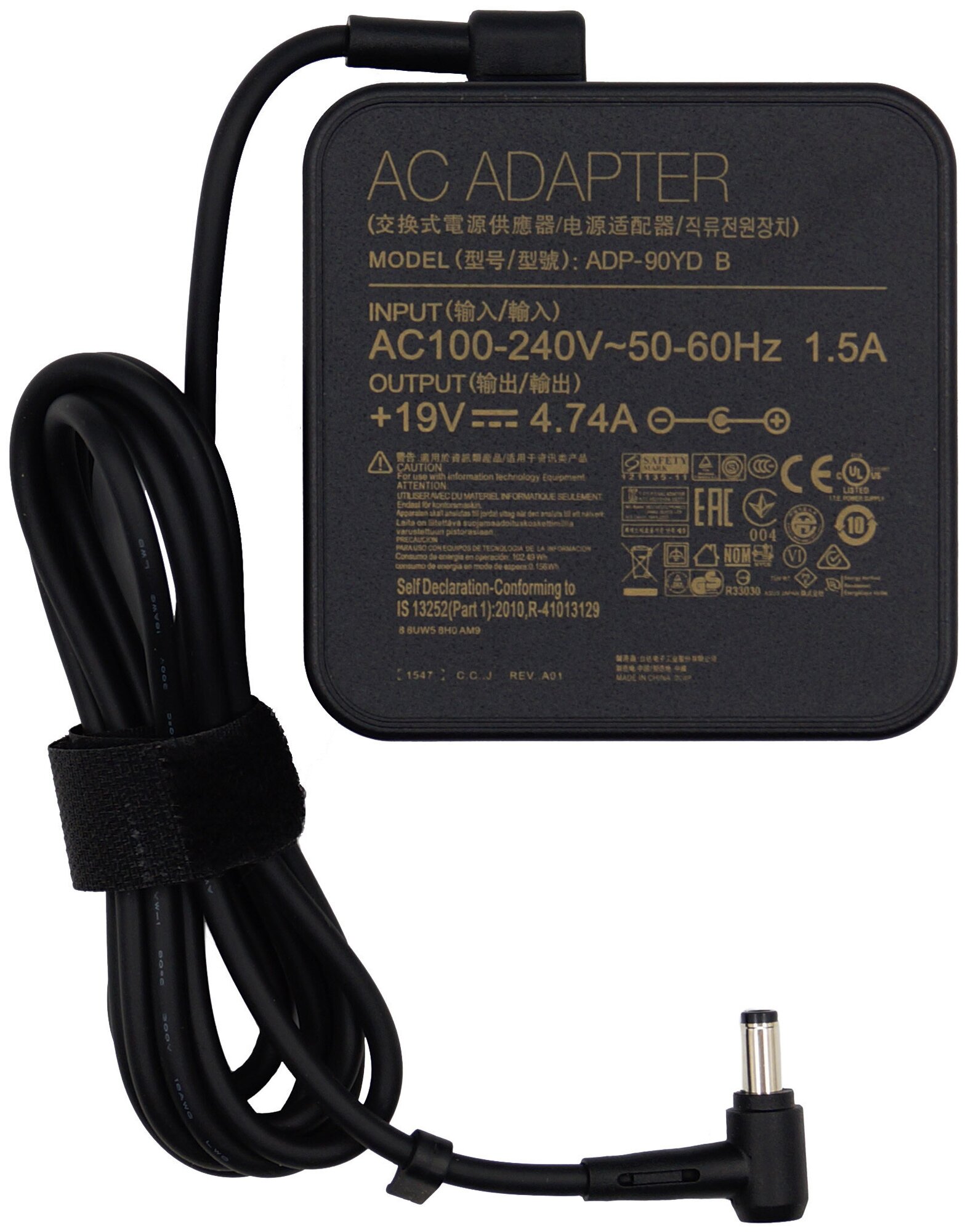 Блок питания для Asus 19V 4.74A 90W / ADP-90YD B / EXA1202YH / PA-1900-30 / VivoBook X551M / K501UX / X550DP / X550ZE / PU500CA (штекер 5.5x2.5мм)