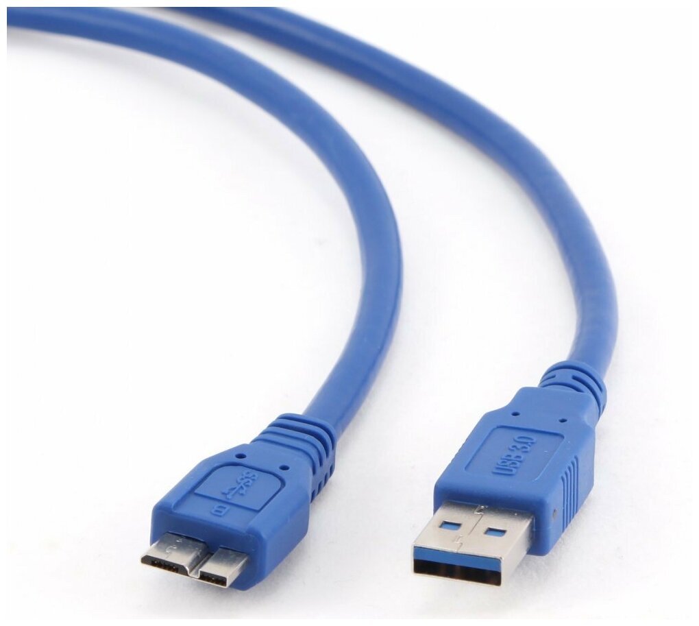 Кабель USB3.0(Am)-microUSB , Gembird, 0,5м, синий (CCP-mUSB3-AMBM-0.5M) - фото №9