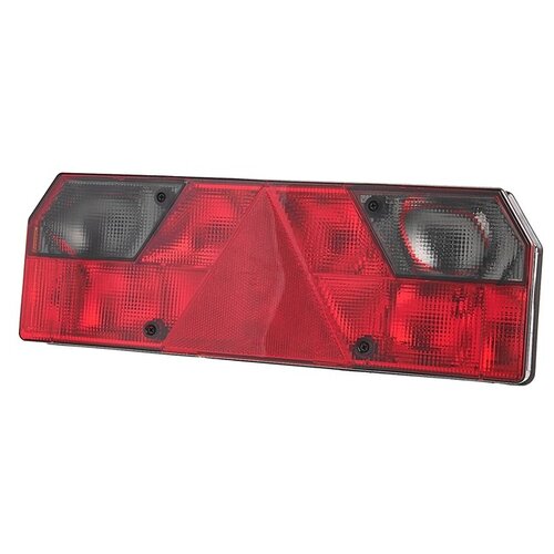 Фонарь задний прицепа ISIKSAN 1023LSF LH, SCHMITZ, левый, со скосами, с фишкой, тонированный, 24V.