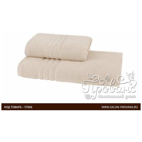 фото Полотенце для ванной soft cotton aria хлопковая махра бежевый 50х90