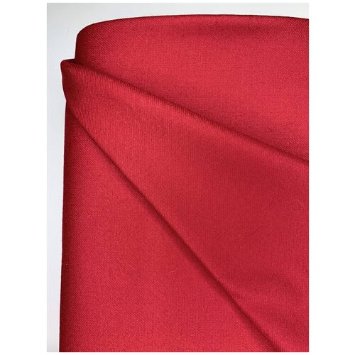 Ткань костюмная bibliotex плотная красного цвета. Шерсть 100%. Италия. 0,5 м (ширина 155 см) ткань костюмная bibliotex бордового кирпичного цвета шерсть 100% италия 0 5 м ширина 155 см
